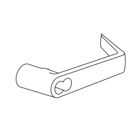 HW616C US26D Outside Lever, DL Series, SFIC, Satin Chrome